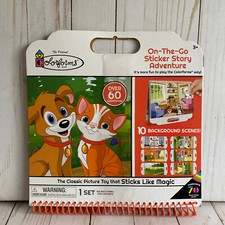 Colorforms On The Go Dog And Cat Sticker Story Adventure Book New Travel Fun Kid