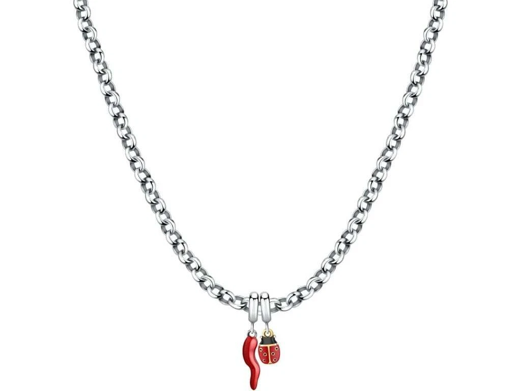 Collane con corno rosso portafortuna donna | jewerly