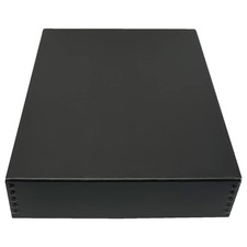 8.5x11 Black Archival Storage Box Acid-Free Museum Archive Photo Document