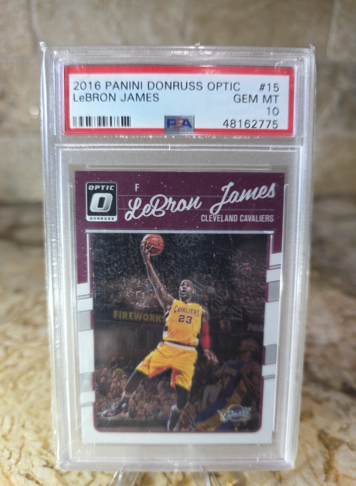 Panini 2016-17 Donruss Optic LeBron James Kobe Bryant #15 PSA 10 Cavaliers