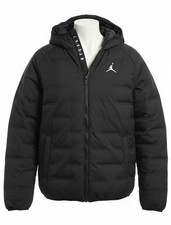 Nike-Jordan Hooded Jacket-Boys Size Large 12-13 147-163CM -Black-NEW-With Tags