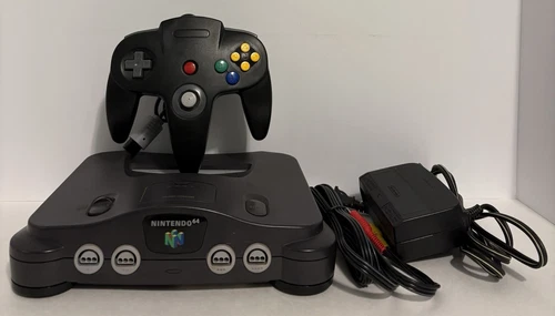 Nintendo 64 Gaming Console / Tested - All Cables Included / FREE SHIPPING !