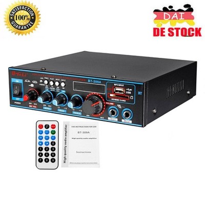 Bluetooth Audio Auto Amplifier Verstärker Stereo 12V/220V USB FM Audio Bass