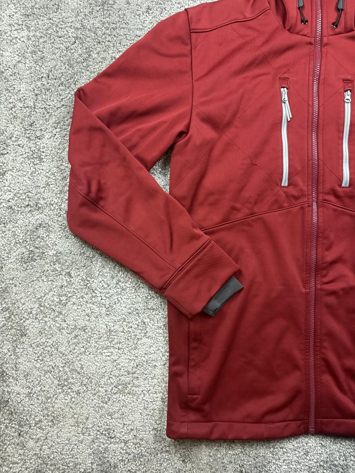 Under Armour UA Storm Jacket Mens Small Red Hooded Softshell Windbreaker Pockets - Image 4 of 4