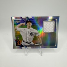 2021 Topps Complete Set Chrome  Rookie Relic Card Casey Mize #CSR-CM. rookie card picture