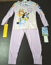 Bluey Girls 4pc 100 Cotton Snug-Fit Pajama Set Toddler Size 4T NWT Tag