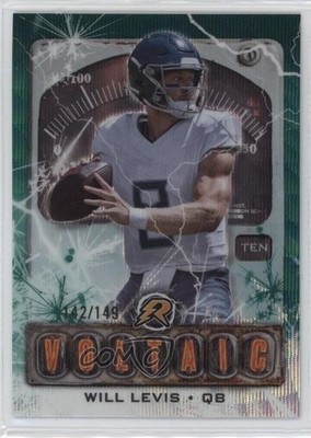 2024 Topps Resurgence Voltaic Teal Surge Refractor 142/149 Will Levis #V-2 15za