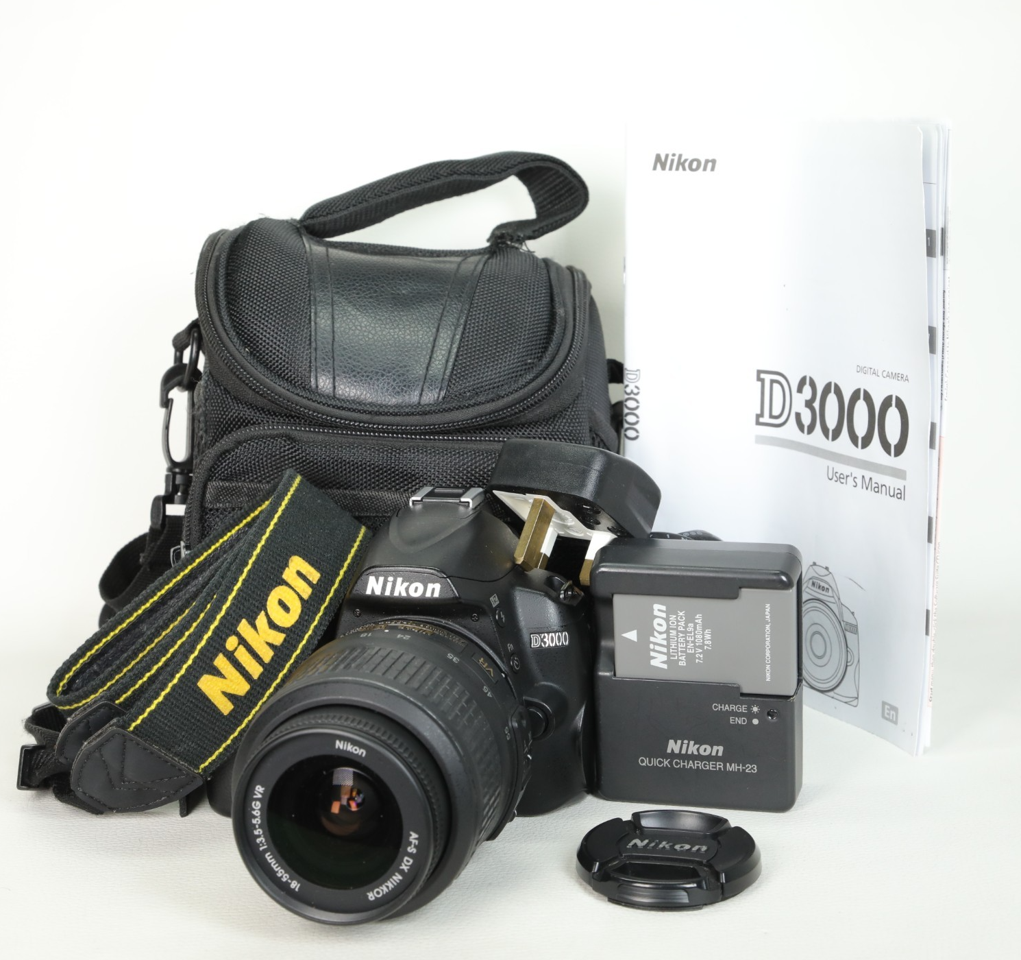 Nikon D3000 DSLR 10.2MP & 18-55mm, Shutter Count 14728, Good Condition