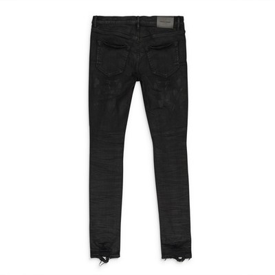 NWT PURPLE BRAND BLACK OIL SPILL SKINNY JEANS SIZE 38 $250 | eBay