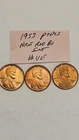 wheat penny lot 1953,1953-D,1953-S RED BU LINCOLN CENT 1953D,1953S RED UNC SET