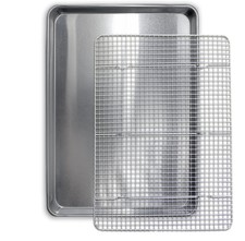 Commercial Quality Cookie Sheet and Rack - Al...