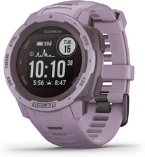 Garmin Instinct Solar GPS Rugged Smartwatch Heart Rate Watch - Orchid Purple