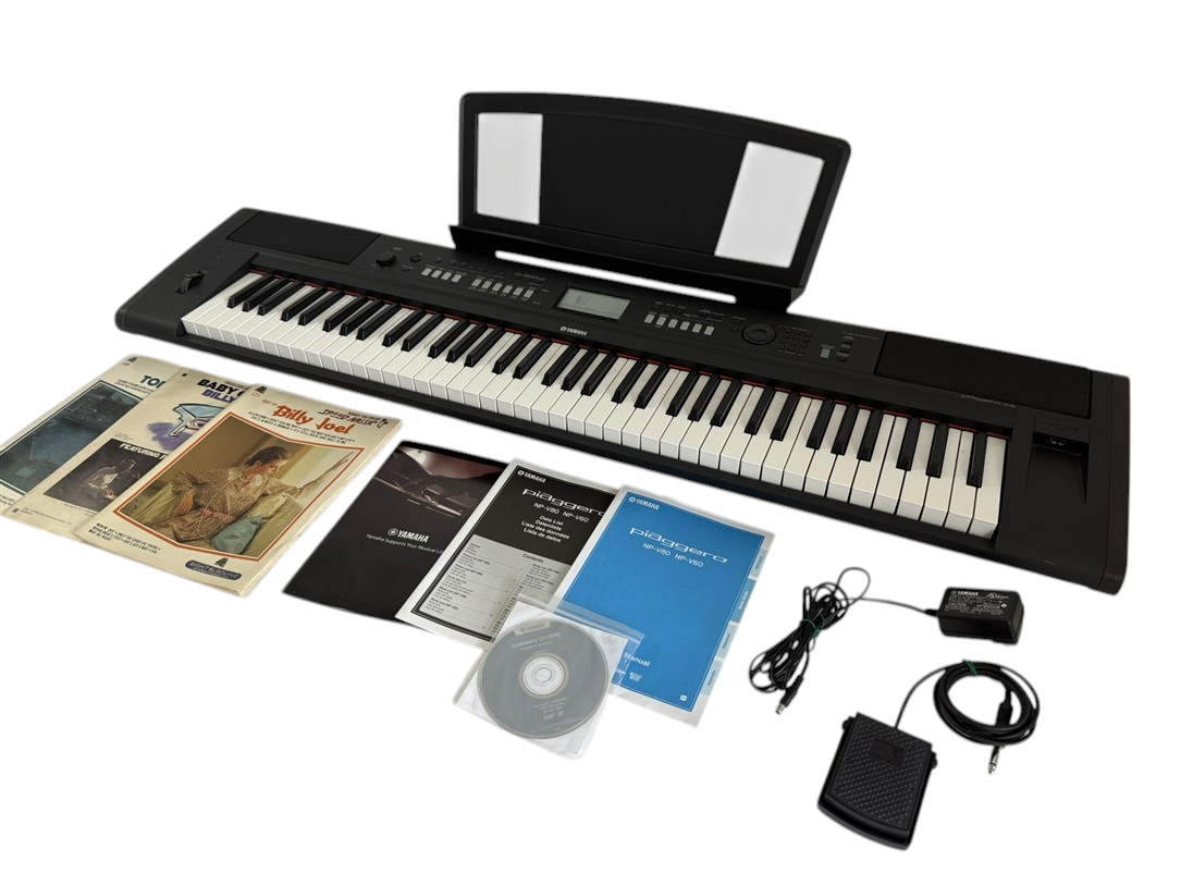 【値下げ】ヤマハ　電子ピアノ　NP-V80 2010年製　スタンド付き 値下げ】ヤマハ 電子ピアノ NP-V80 2010年製 スタンド付き