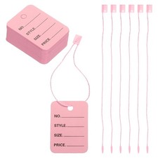 Price Tags Hang Tag Writable Labels Display Label, 2 x 1.4 Inch Pink Tagging ...