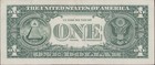 US Bank $1 Dollar Bill Fancy Serial # C 81110887 A Error Cut Shifted Seal — photo 2