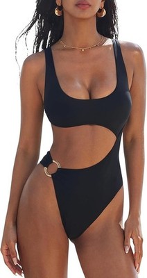 Traje de baño sexy de una pieza con control de abdomen para mujer talla M