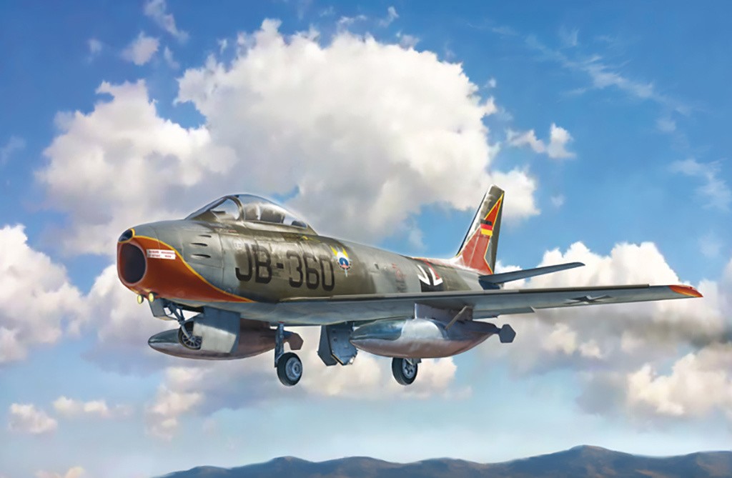 Italeri 2799S, Mikoyan-Gurevich 1:48 F-86E Sabre, Faithful Replica, Model Making, Crafts, Hobby, Gluing, Plastic Kit, Assembly, Multi-Colour - Image 5