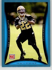 Tracy Porter 2008 Bowman Blue 268 #/500 New Orleans Saints Rookie