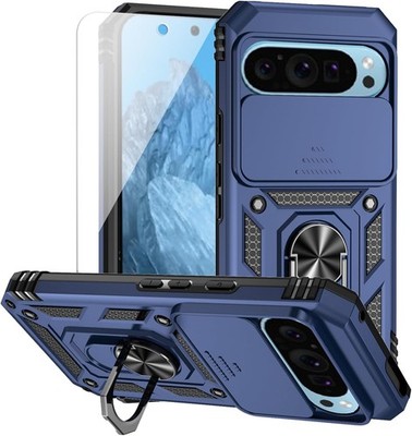 for Google Pixel 9 / Pixel 9 Pro Case with Camera Lens Cover and Screen Protecto