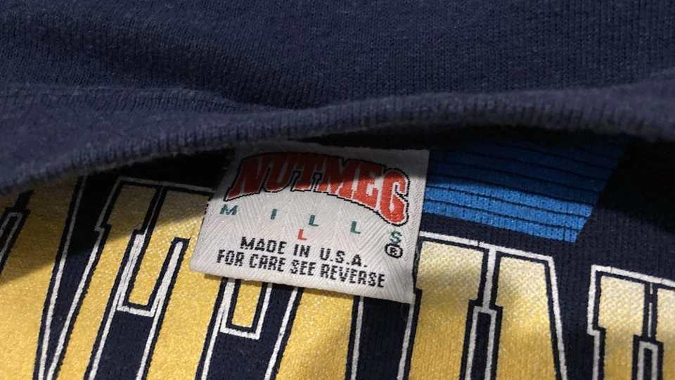 ViTG 1993 West Virginia Mountaineers Fútbol Sudadera Adulto L Cuello Redondo Nuez moscada Foto 3 de 4