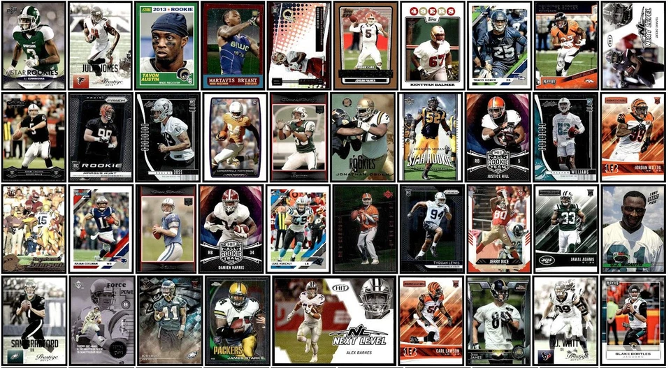 Lote mixto de 106 tarjetas deportivas de fútbol americano 1989-2022 Detroit Lions Denver Broncos Foto 2 de 3