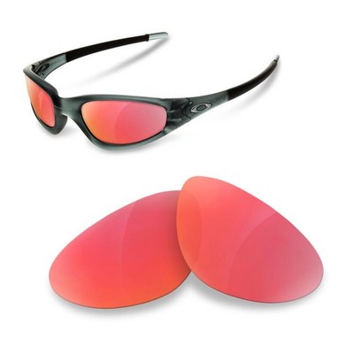 lentes polarizadas de repuesto npolar para oakley chaqueta recta vintage rubí