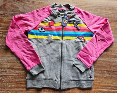 TOP+NEU!!! Pepperts! by Heidi Klum Sweatjacke Gr. 158/164 grau-rosa