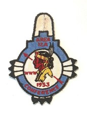 1953 OA Area 12-A (Area 12-E) Conference patch; see details in description