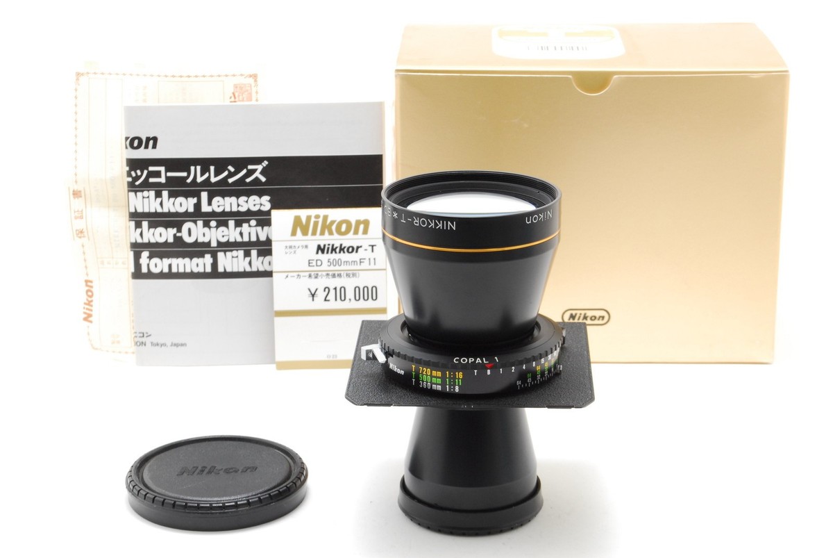d*3様 Nikon ニコン　NIKKOR-T＊　ED-500mm f11 大判 MINT w/BOX】 Nikon Nikkor T ED 500mm f11 4x5 Large Format Camera