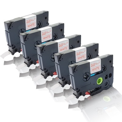 5x Austausch kompatible Schriftbänder für Brother P-Touch 900 F TZE 232 Office P