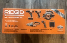 18V Cordless 6-Tool Combo Kit with 2.0 Ah Battery, Charger, and Tool Bag - NIB