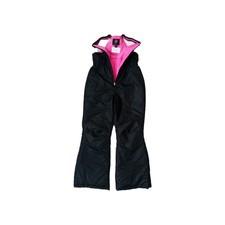 Swiss Tech Snow Bibs Large 10-12 Youth Kids Black Waterproof