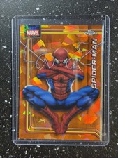 SPIDER-MAN 2026 TOPPS CHROME SAPPHIRE MARVEL ORANGE REFRACTOR 17/25 #163