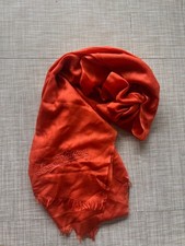 Louis Vuitton Cashmere Orange Embroidered Log...
