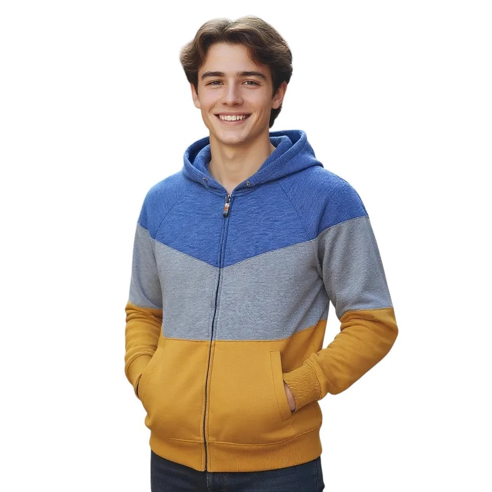 Cat & Jack Sudadera con Capucha Niño XL (16) / Cremallera Completa/Mangas Largas/Bolsillos Laterales Foto 2 de 4