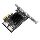 ASMedia SFF-8087 Mini-SAS SATA 3.0 Expansion Card 8Ports HDD SSD Cable