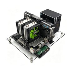 Open Air Acrylic PC Test Bench Case, Transparent Open Frame Computer MATX