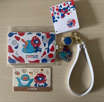 Expo 2025 Osaka Kansai ICOCA IC card JR Suica MYAKU-MYAKU & Pass Case set New