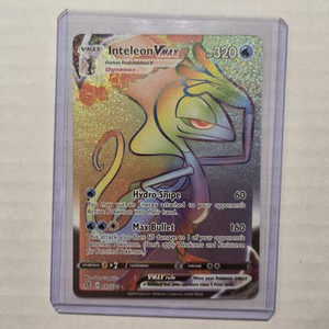 Inteleon VMAX 195/192 Pokemon TCG Rebel Clash Rainbow Secret Rare NM