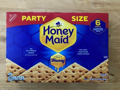 HONEY MAID Graham Crackers, Lunch Snacks, Party Size, 28.8 Ounce (Pack of 1) 