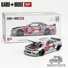 Kaido House x Mini GT 1:64 Skyline (R34) Kaido Star Racing V1 Diecast Model Car