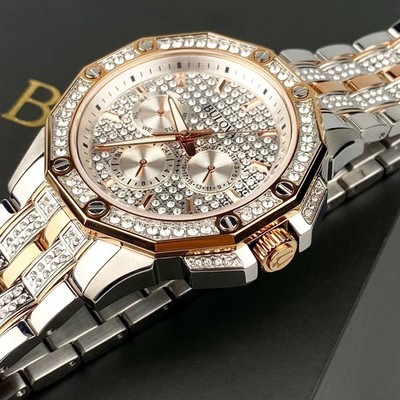 Bulova Octava 98C133 Quartz 41.5mm Quartz Crystal Dial Two-Tone