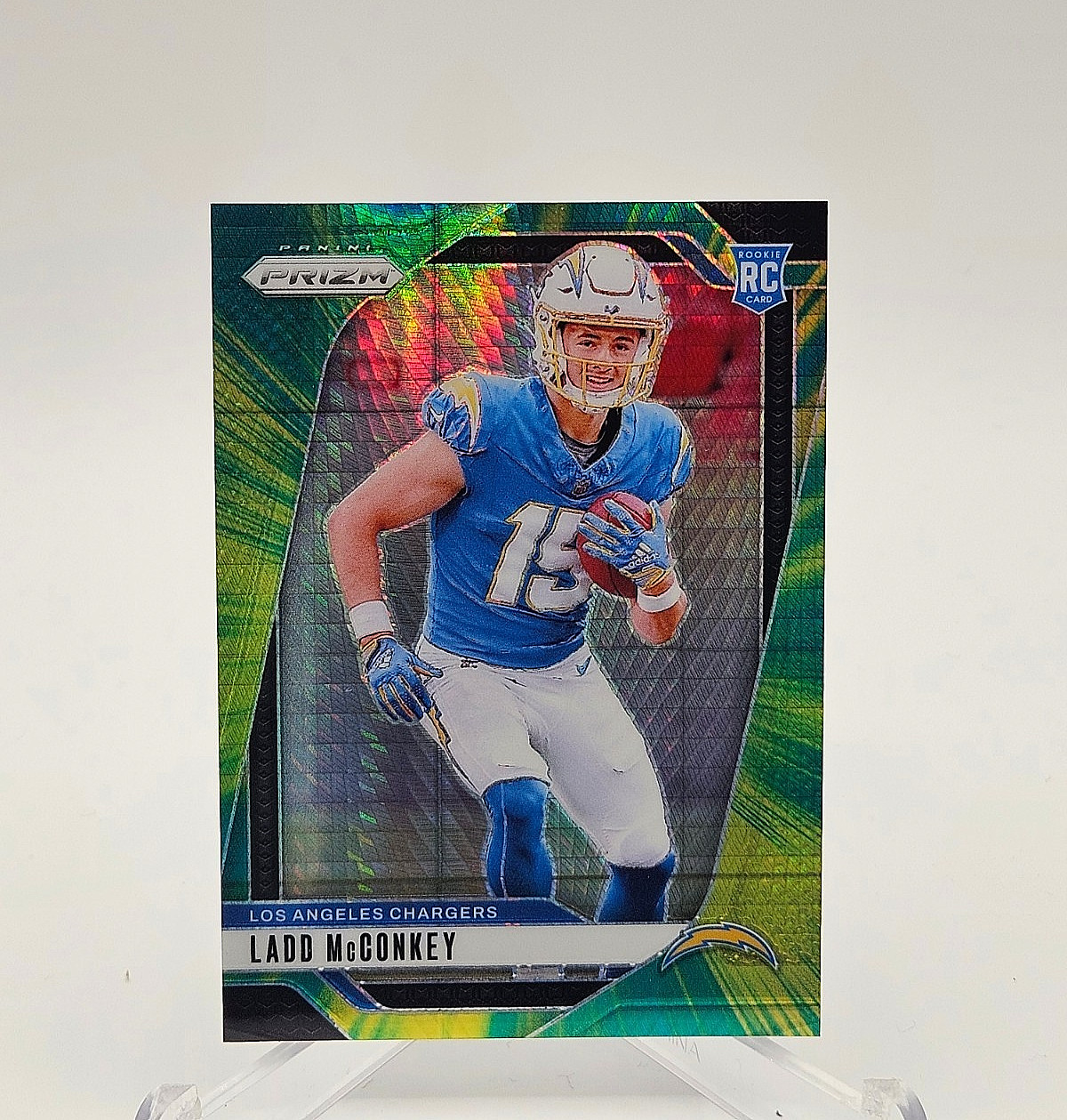 2024 Panini Prizm Rookies Ladd McConkey #365 Hyper Prizm /180 (RC) *