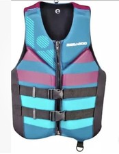 Sea-Doo Freedom Ladies Neoprene PFD Life Jacket Teal Purple GTX GTi Ladies 2XL