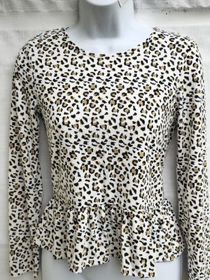 Epic Threads Junior Girls Large Peplum Top Crew Neck Long Sleeve