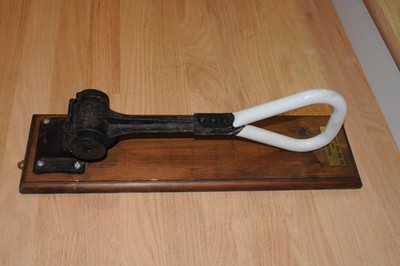 Vintage 1930s Old New York City Mounted Straphanger Subway Car Handle W/ Plaque*