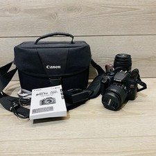 Canon EOS Rebel T6 DSLR Camera w/18-55mm  75-300mm Lens  bag  32gb SD Card