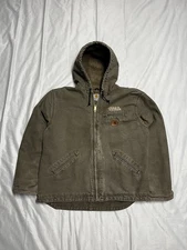 Vintage light brown Carhartt hoodie Detroit jacket j141 LBR men’s Sz XL