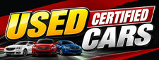 3ft x 8ft Certified Used Cars Vinyl Banner Grommets- New-Free Shipping