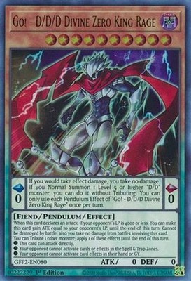Yugioh - Go! - D/D/D Divine Zero King Rage (1st Edition) - GFP2-EN080 (P)